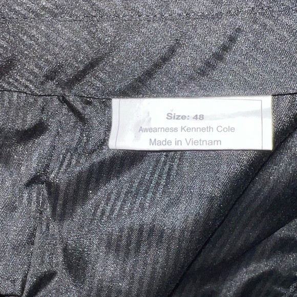 Kenneth Cole Awareness suit. Pants size 48. Jacket 56 Long. - Picture 2 of 6